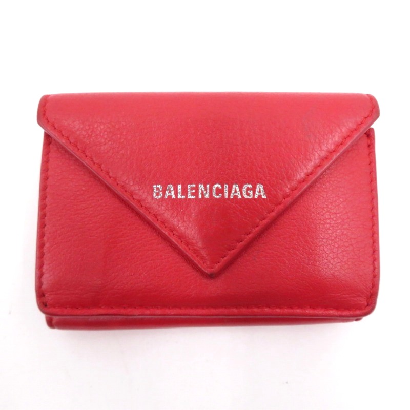 BALENCIAGA 花柄　ミニ財布　バレンシアガ　三つ折り　コンパクト　レア 楽天市場】【中古】 バレンシアガ BALENCIAGA ペーパー 三つ折り