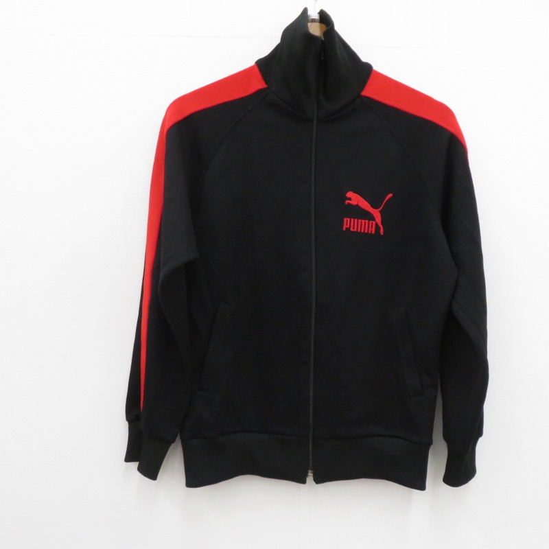 プーマ PUMA トレーニング トラックジャケット ジャージ上下 黒×赤 プーマ PUMA トレーニングジャケット＆パンツ ジャージ上下