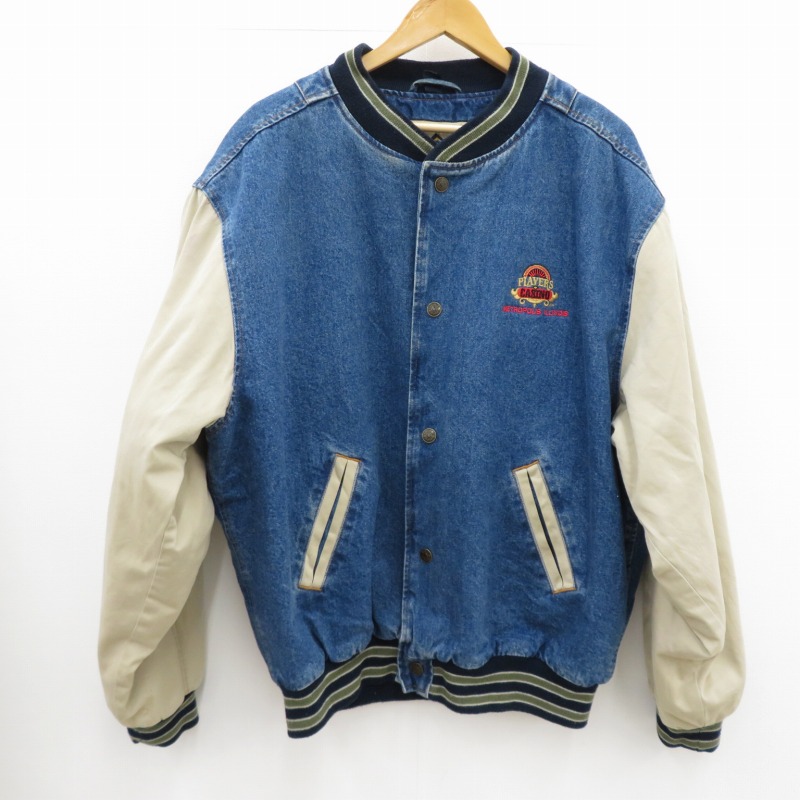 【楽天市場】【中古】その他メーカー｜ソノタメーカー Gear for Sports ギアフォースポーツ 古着 スタジャン ジャケット ブルー サイズ：【f105】：お宝市番館