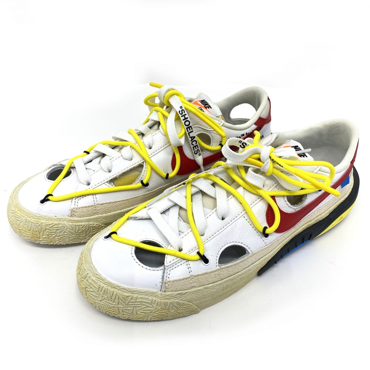 Off-White × Nike Blazer Low オフホワイト × ナイキ ブレーザー ロー DH7863-100 US9 27cm 箱無し ※中古