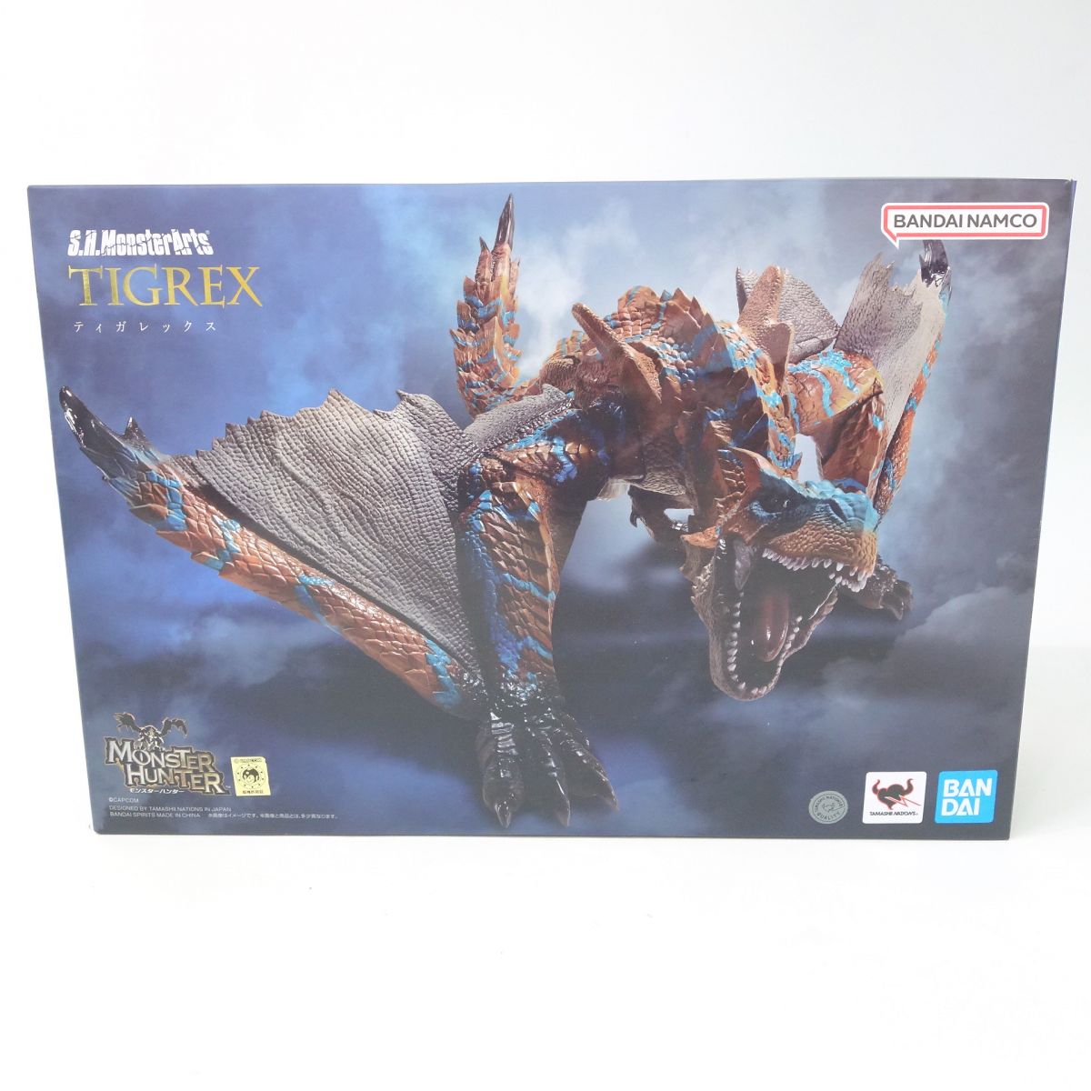 BANDAI SPIRITS バンダイスピリッツ S.H.MonsterArts ティガレックス モンスターハンターライズ フィギュア ※中古|お宝ギターズ