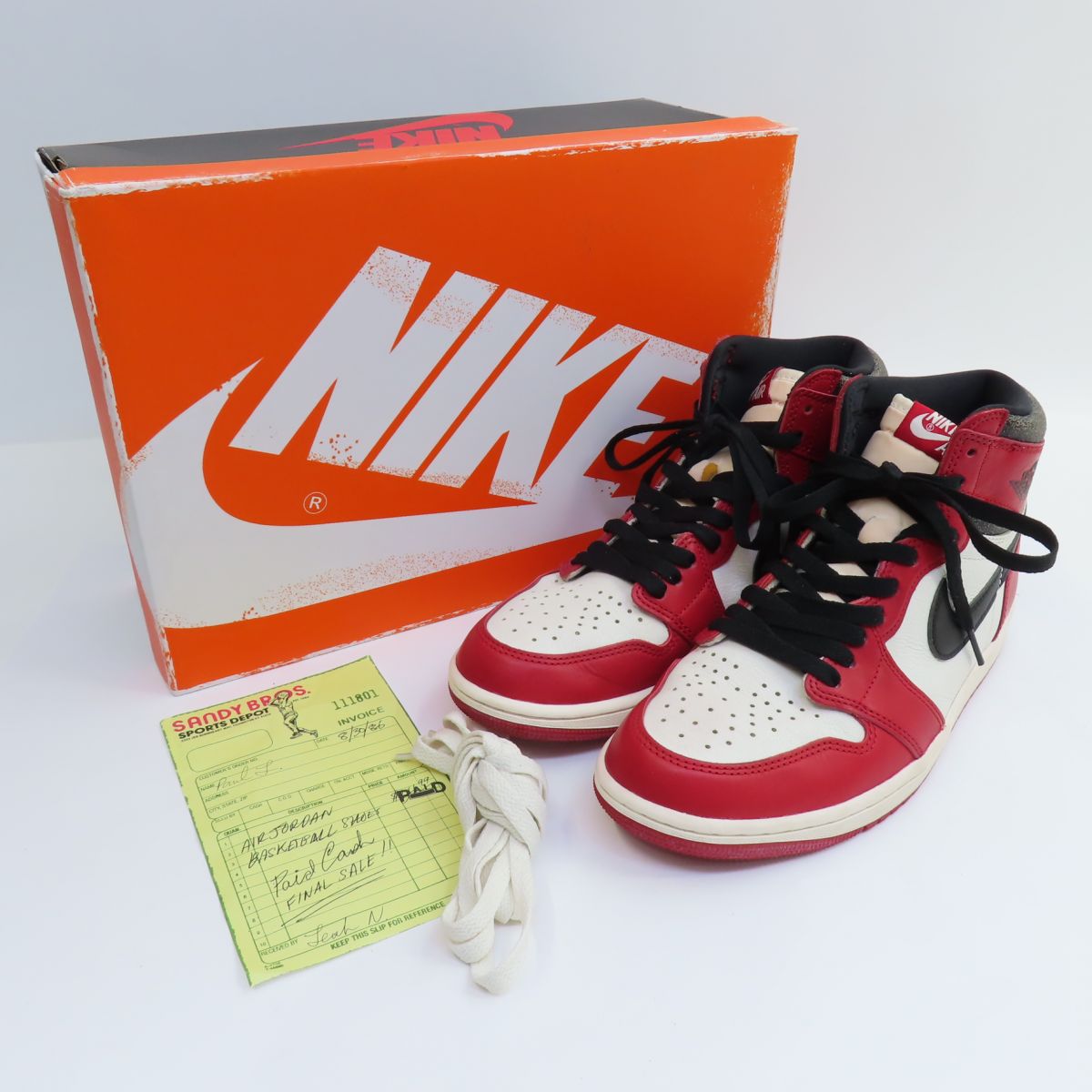 NIKE ナイキ AIR JORDAN 1 RETRO HIGH OG エア湖 ジョーダン レトロ ご機嫌 DZ5485-612 US8.5/26.5糎 箱有 ※中古