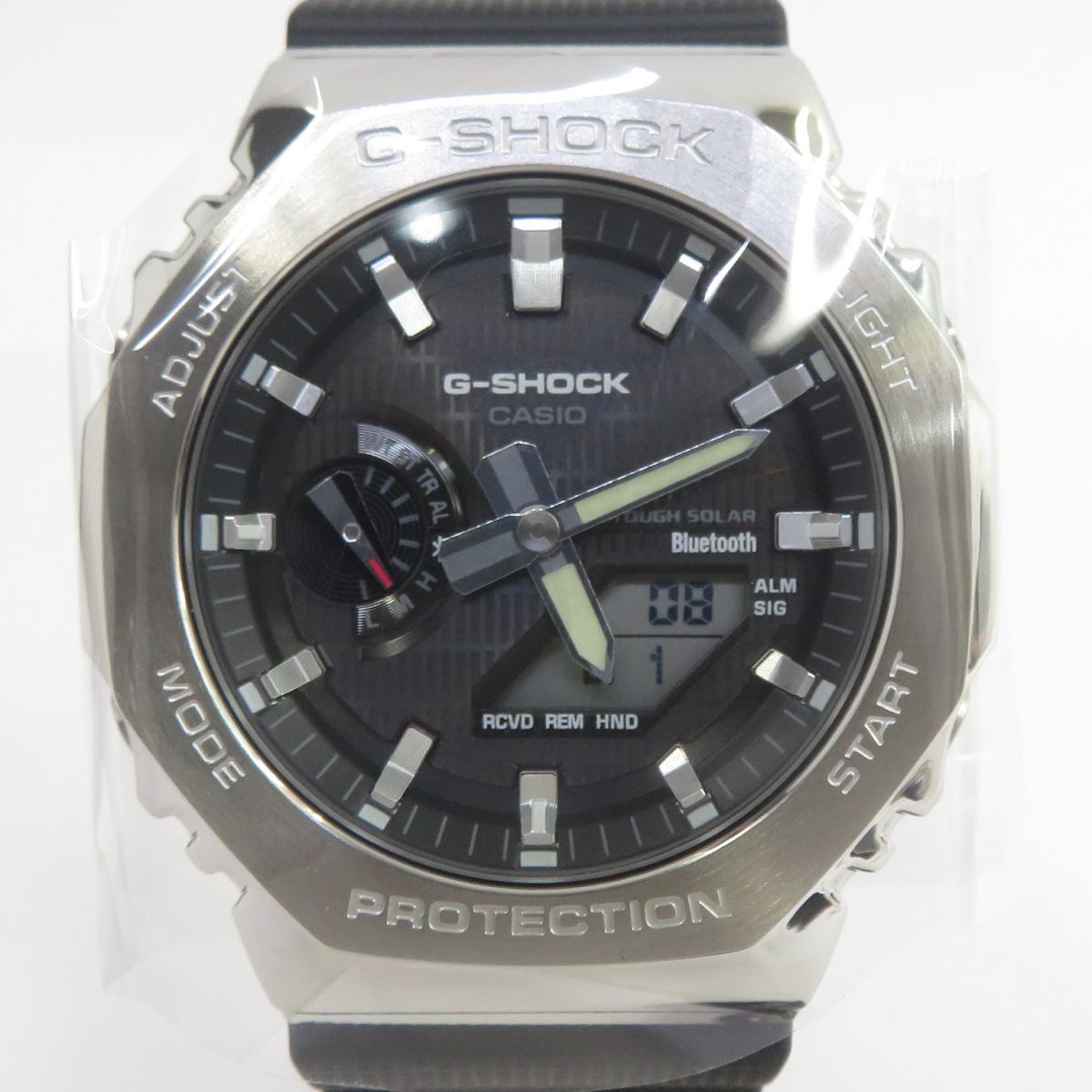 【未使用】CASIO カシオ G-SHOCK G-STEEL モバイルリンク GBM-2100-1AER タフソーラー 腕時計 海外モデル