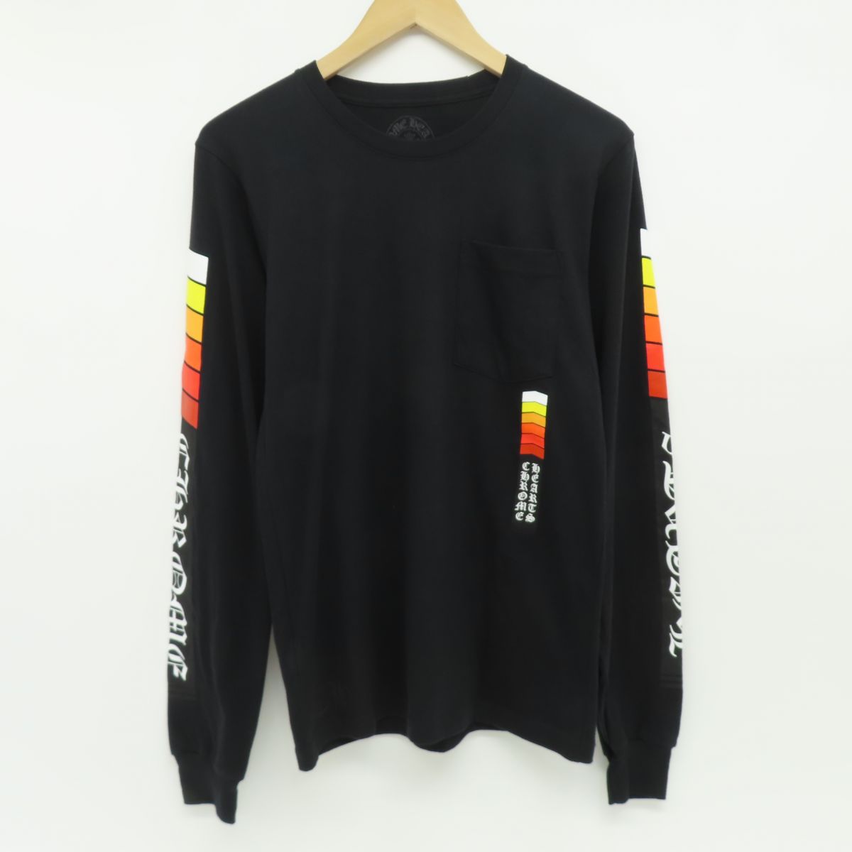 楽天市場】CHROME HEARTS CROP TOP LONG SLEEVE T-SHIRT FLAME BLACK