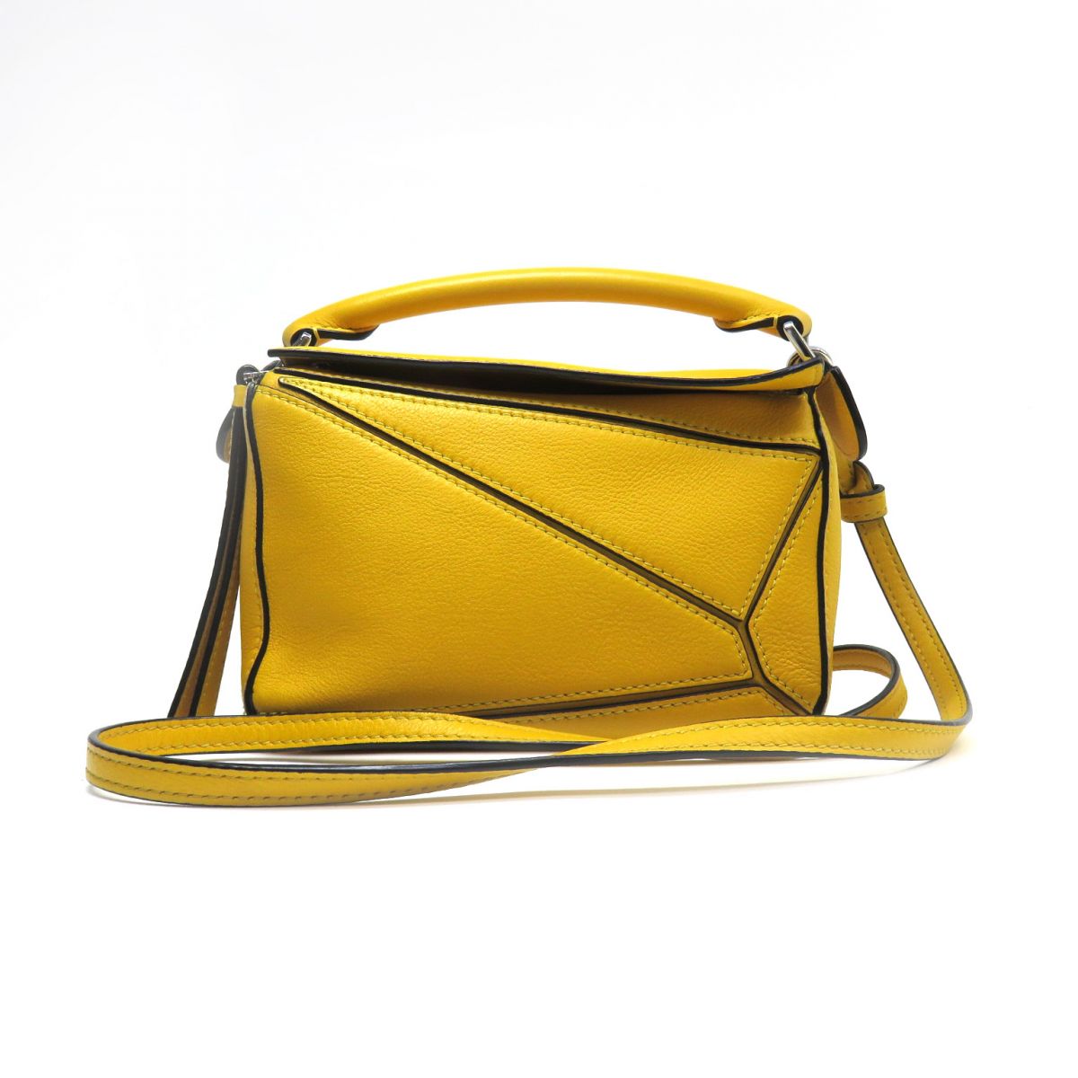 LOEWE ロエベ 考えもの御徒面子 ミニ 2WAYショルダーバッグ ミニハンドバック カーフレザー