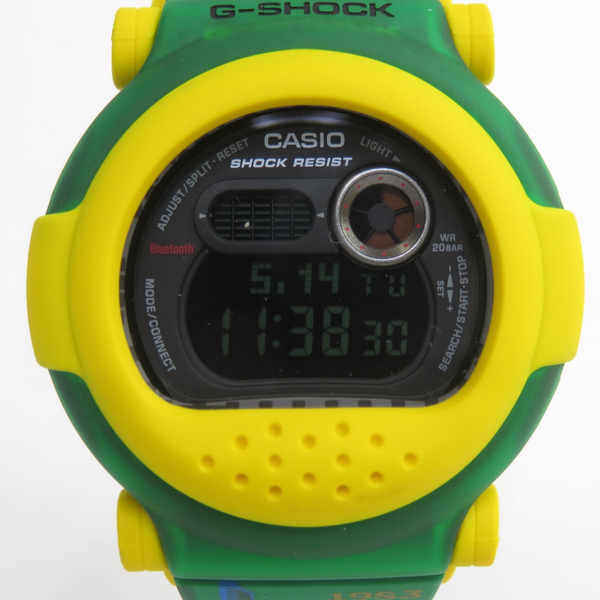CASIO カシオ G-SHOCK レトロカルチャー \u0026amp; 競り合いグラフィック スマートフォンリンク G-B001RG-3JR 水晶 ウオッチ ※中古