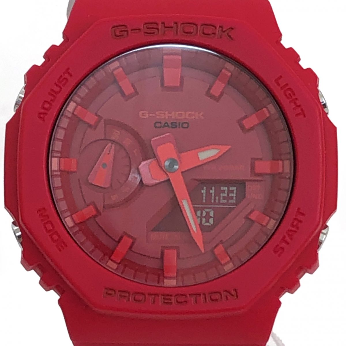 CASIO　カシオ　G-SHOCK　GA-2100-4AJF　アナログ デジタル　レッド　※新古品　　【津山店】｜お宝ギターズ