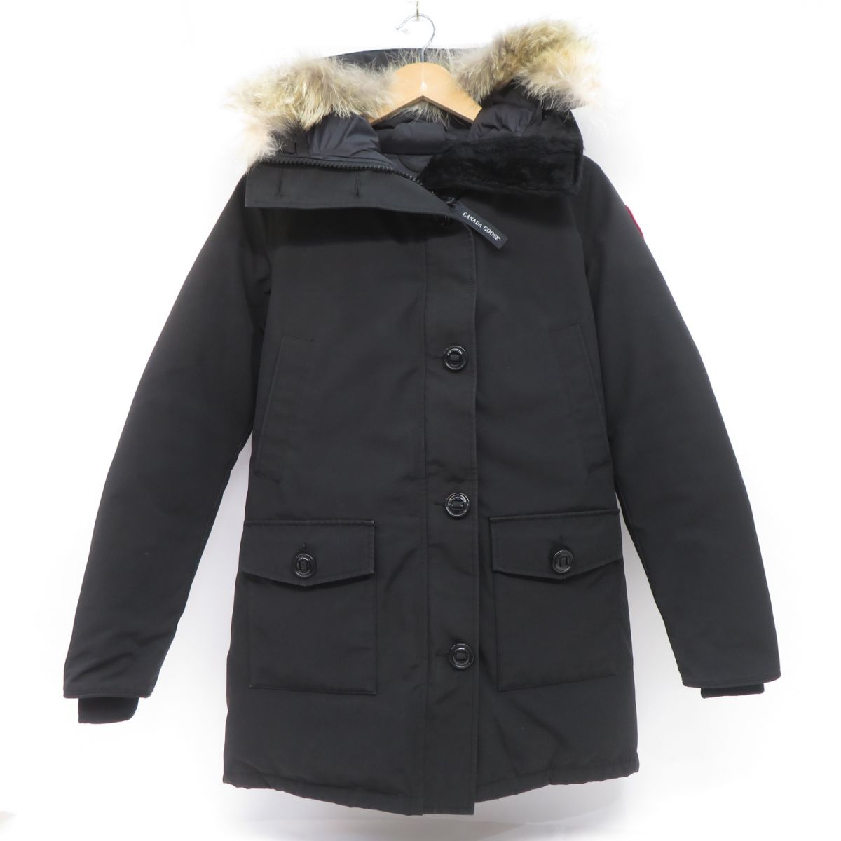 たび  カナダグース＊ブロンテ コヨーテファー付美品 カナダグースブロンテパーカ ダウンジャケットベージュ コヨーテ