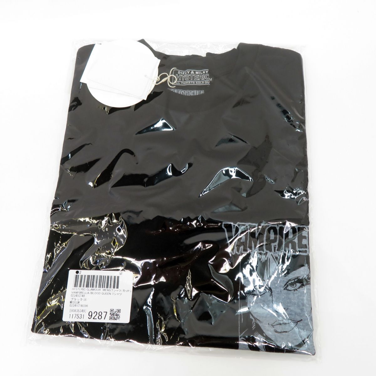 【未開封】HYSTERIC GLAMOUR ヒステリックグラマー VAMPIRELLA BLOOD QUEEN Tシャツ 02241CT48 Mサイズ