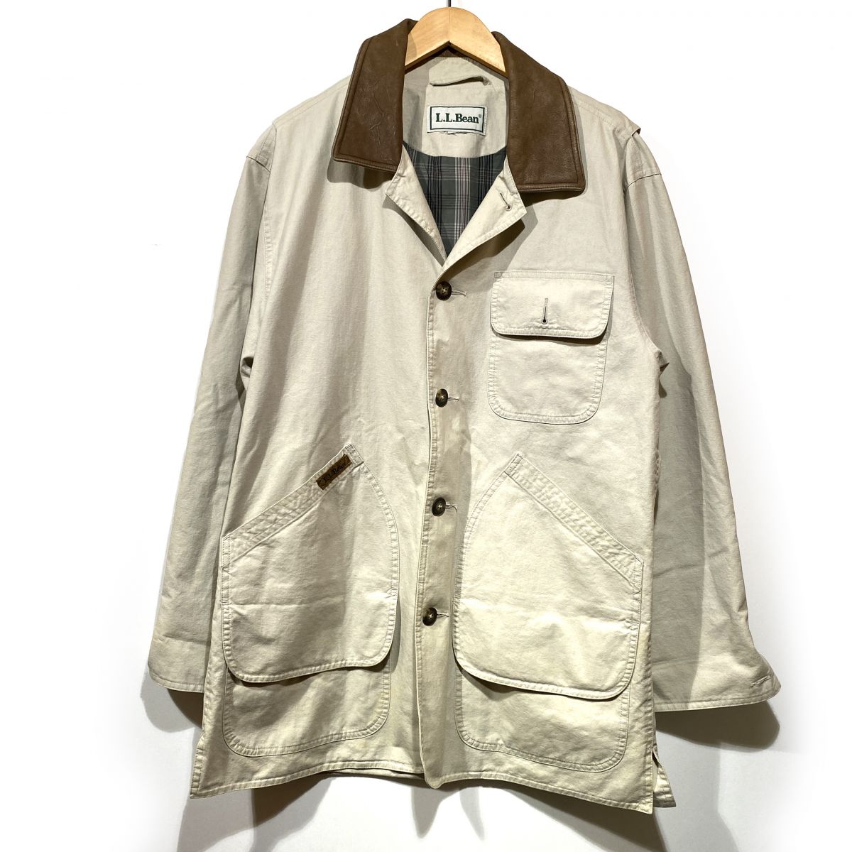 L.L.Bean エルエルビーン ハンティングジャケット アウター ベージュ系 ※中古/難あり 【津山店】