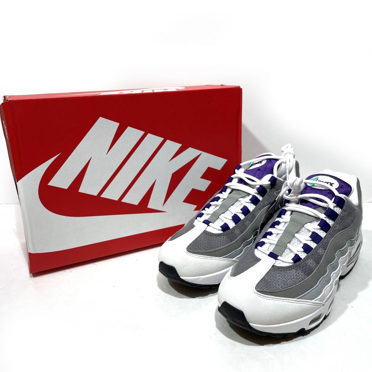 【新古品】 Nike ナイキ Air Max 95 OG Big Bubble Grape スニーカー シューズ HJ5996-100 28珊 箱有 【津山店】