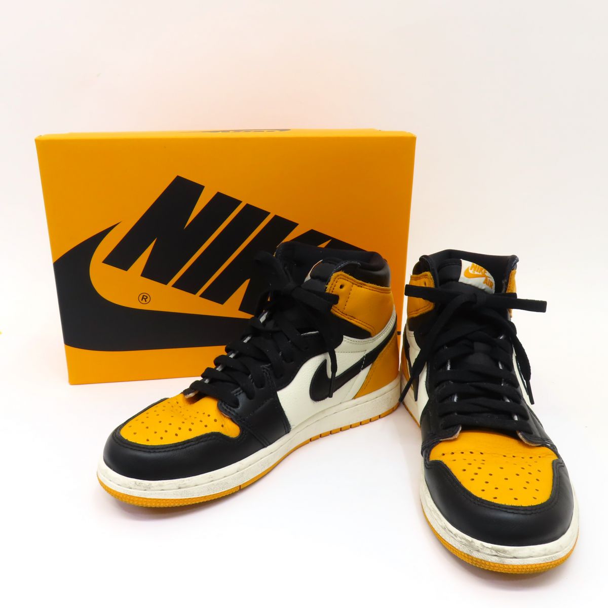 NIKE ナイキ AIR JORDAN 1 RETRO HIGH OG エア湖 ジョーダン 1 レトロ ご機嫌 555088-711 US8 26糎 箱有 ※中古