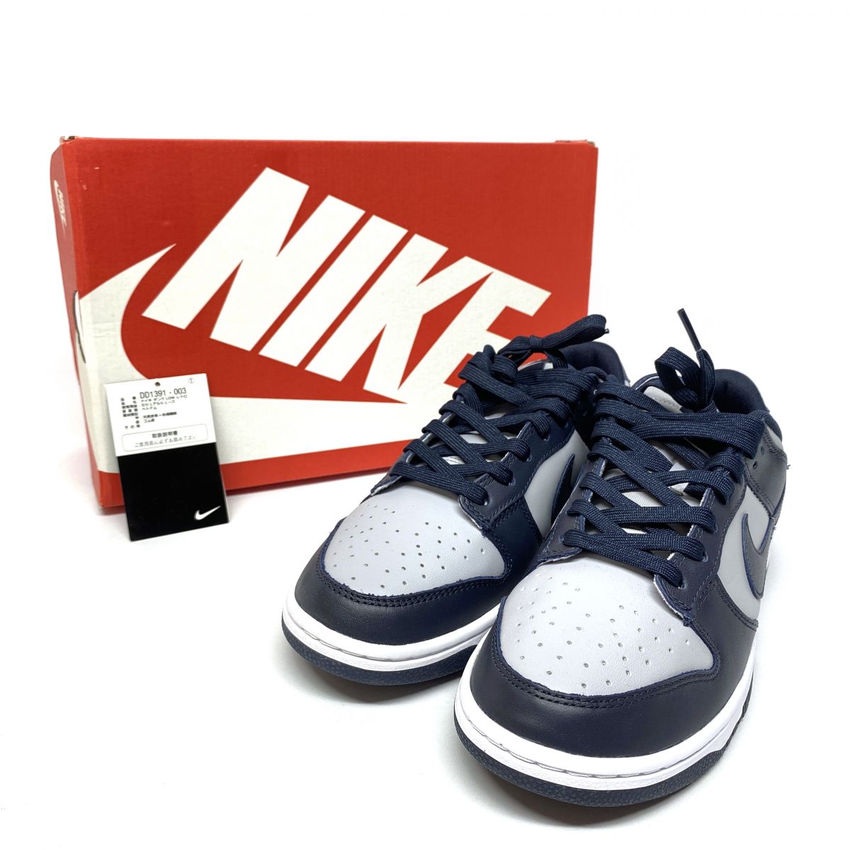 【新古品】Nike Dunk Low \u0026quot;Championship Grey\u0026quot; DD1391-003 27珊 ナイキ ダンク 置き目 \u0026quot;チャンピオンシップ薄墨色\u0026quot; 箱有 【津山店】