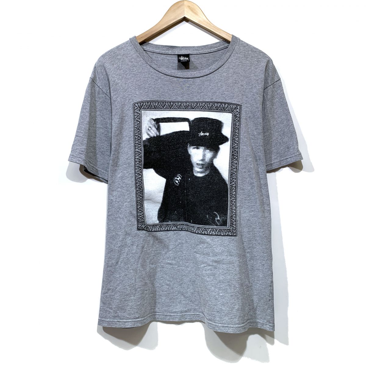ステューシー Stussy Tシャツ 半袖 グレー サイズL メンズ ※中古美品 【津山店】