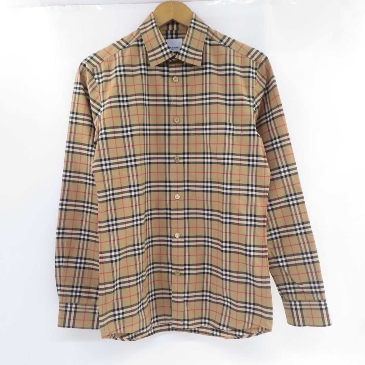 楽天市場】【BURBERRY】バーバリー チェック柄 長袖 ロールアップ