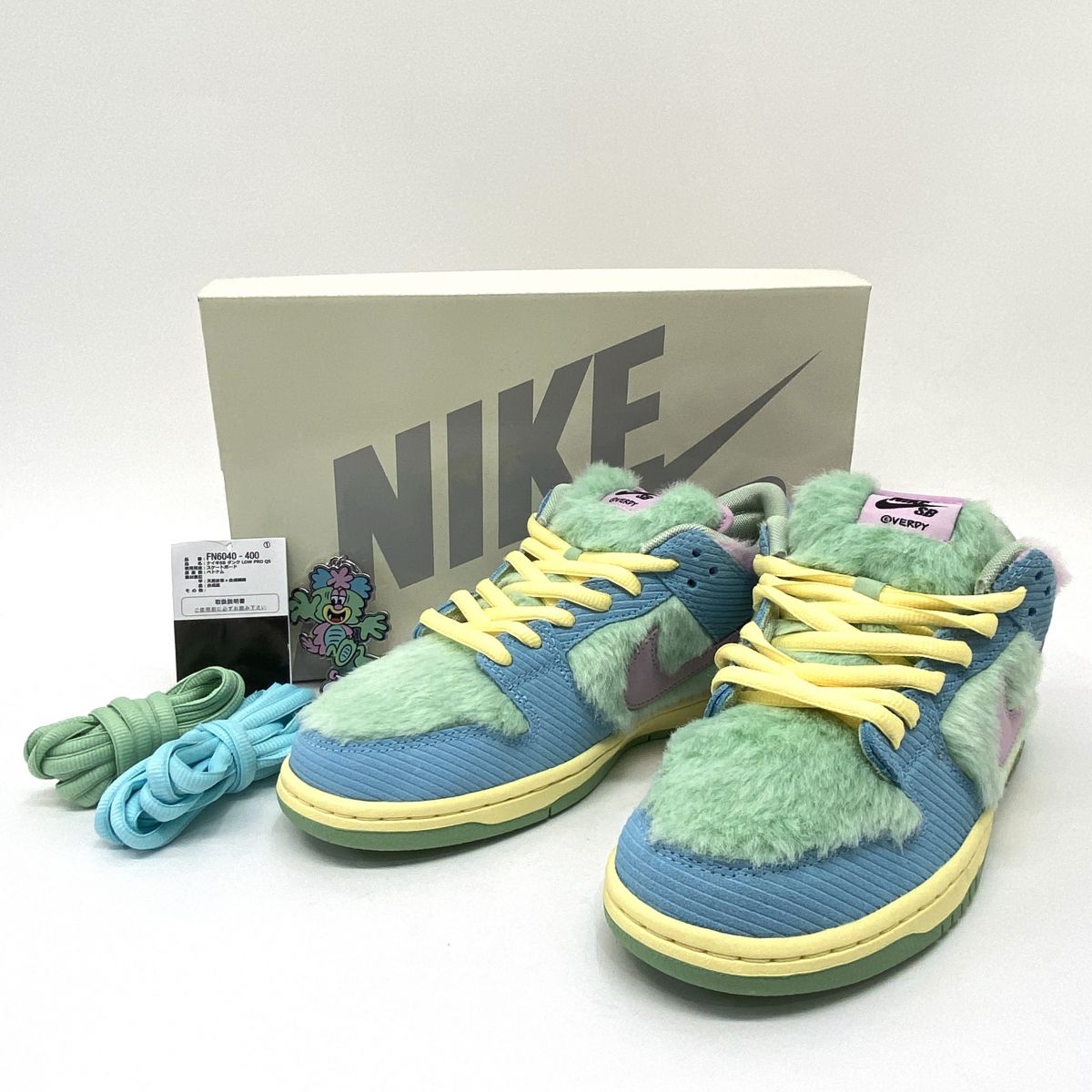 楽天市場】VERDY Nike SB Dunk Low Pro QS Visty Blue Gaze and Enamel