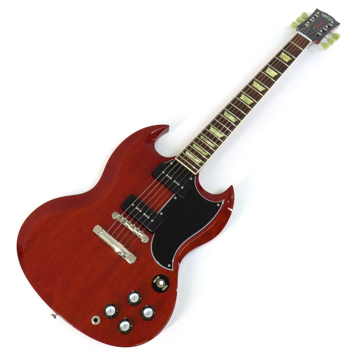 エピフォン★エレキギター ギブソンSGタイプ★チェリー/赤音出し確認済み送料無料 Epiphone エピフォン SG Classic Worn P-90s Worn Cherry エレキ