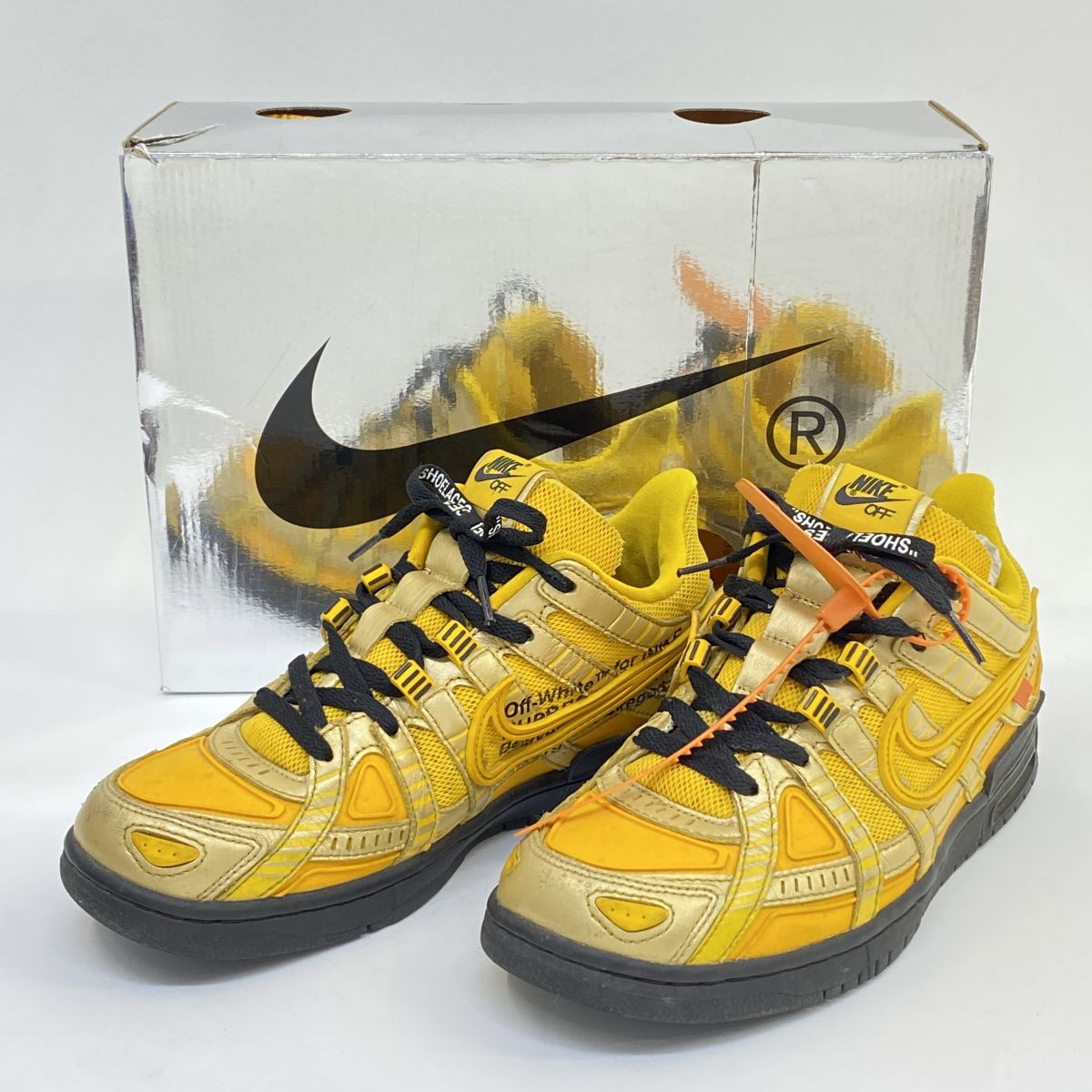 OFF-WHITE×NIKE オフホワイト ナイキ AIR RUBBER DUNK/OW エア ラバー ダンク CU6015-700 US8 26cm 箱有 ※中古