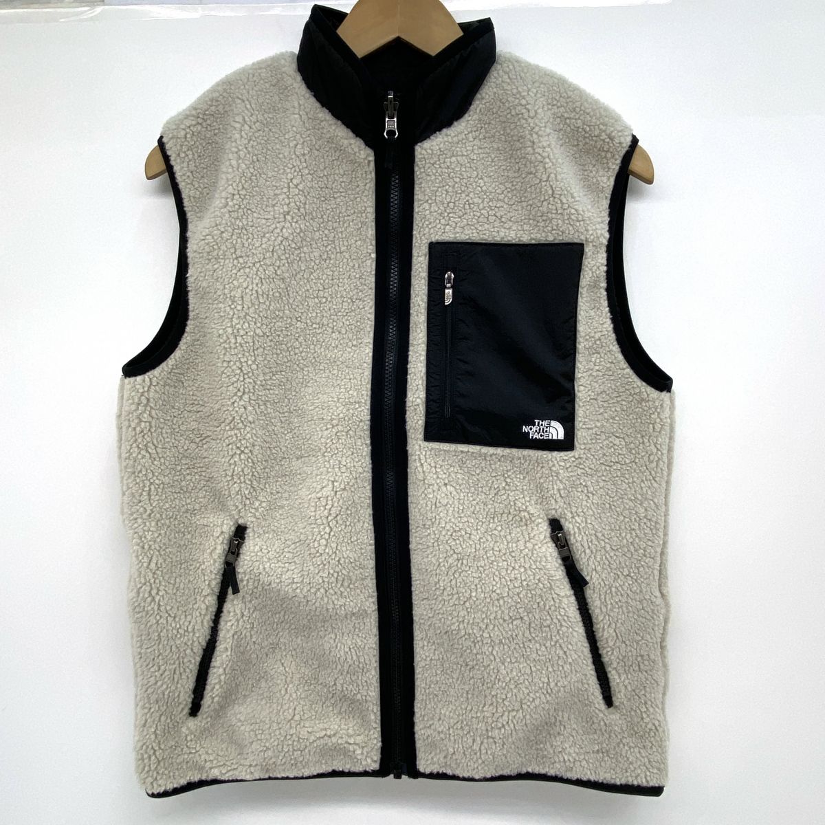 THE NORTH FACE 北の方人間の顔 Reversible Extreme Pile Fleece Vest リバーシブルベスト NP72537 XS大きさ ※中古美品