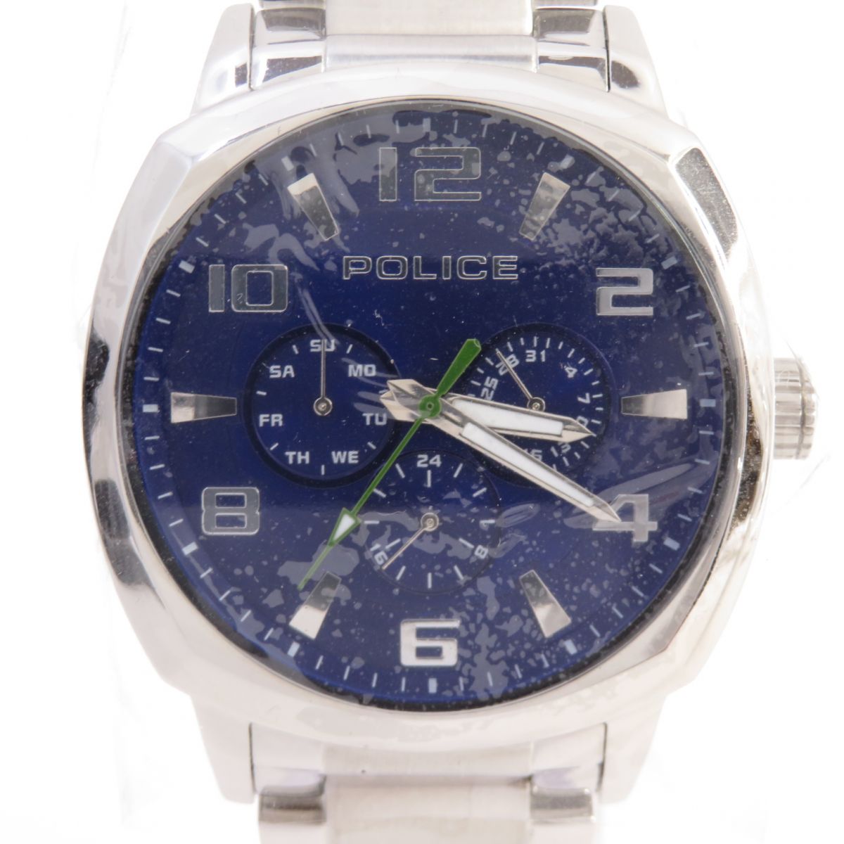 POLICE 刑事警察 SANMARINO サンマリノ 14582JS-01M 水晶ウォッチ ※中古 腕時計-メンズ腕時計