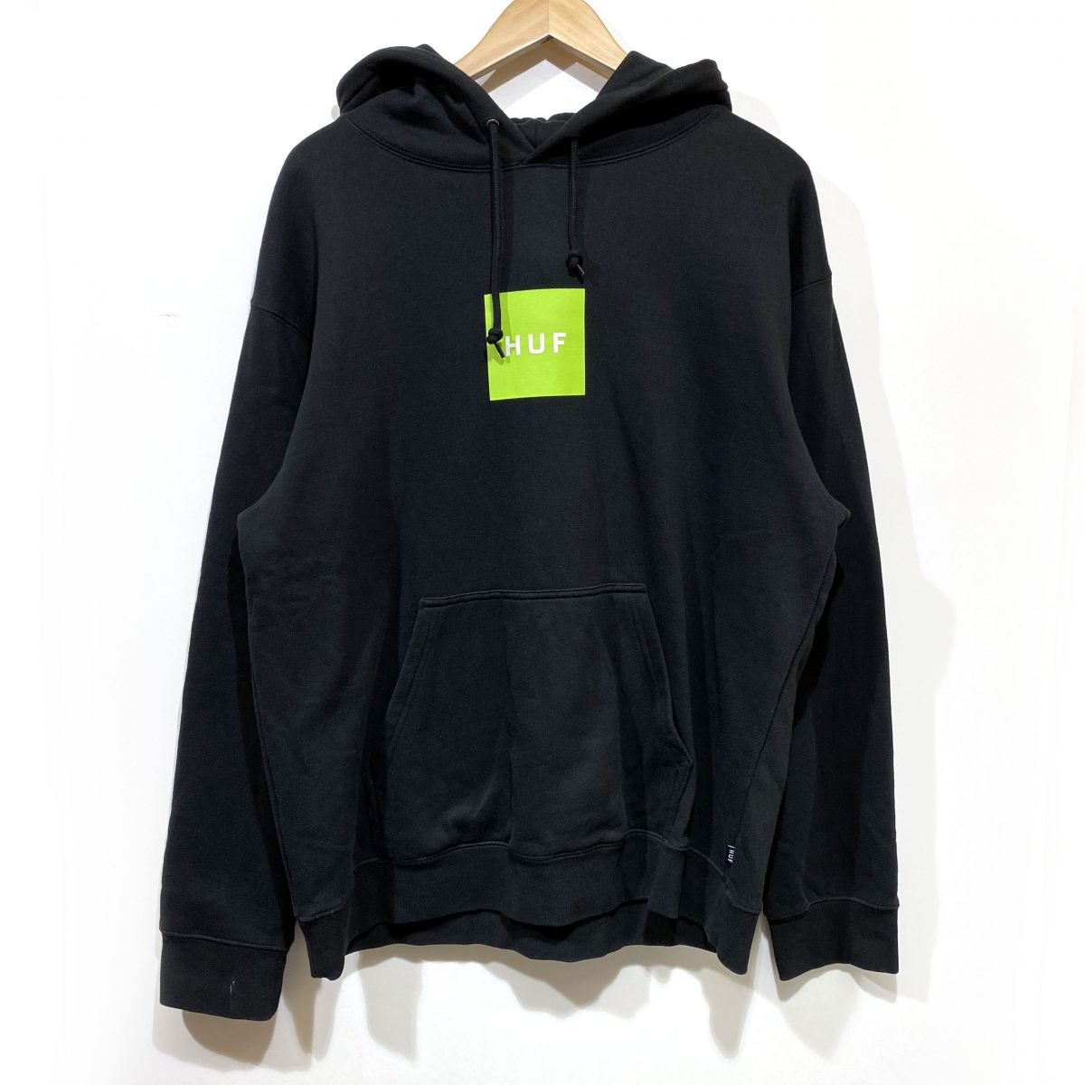 HUF ハフ スウェット パーカー トップス Lサイズ PF00573 ブラック メンズ ※中古 【津山店】
