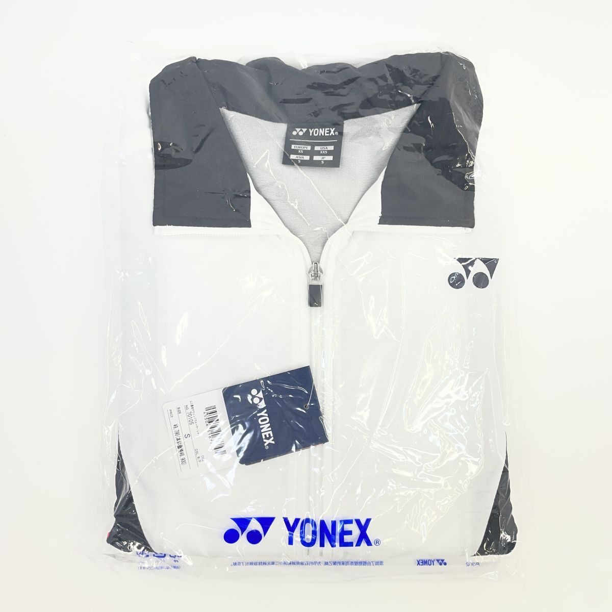 【未使用】YONEX ヨネックス ユニ裏地付ウィンドウォーマーシャツ 70105 Sサイズ ホワイト／ピンク