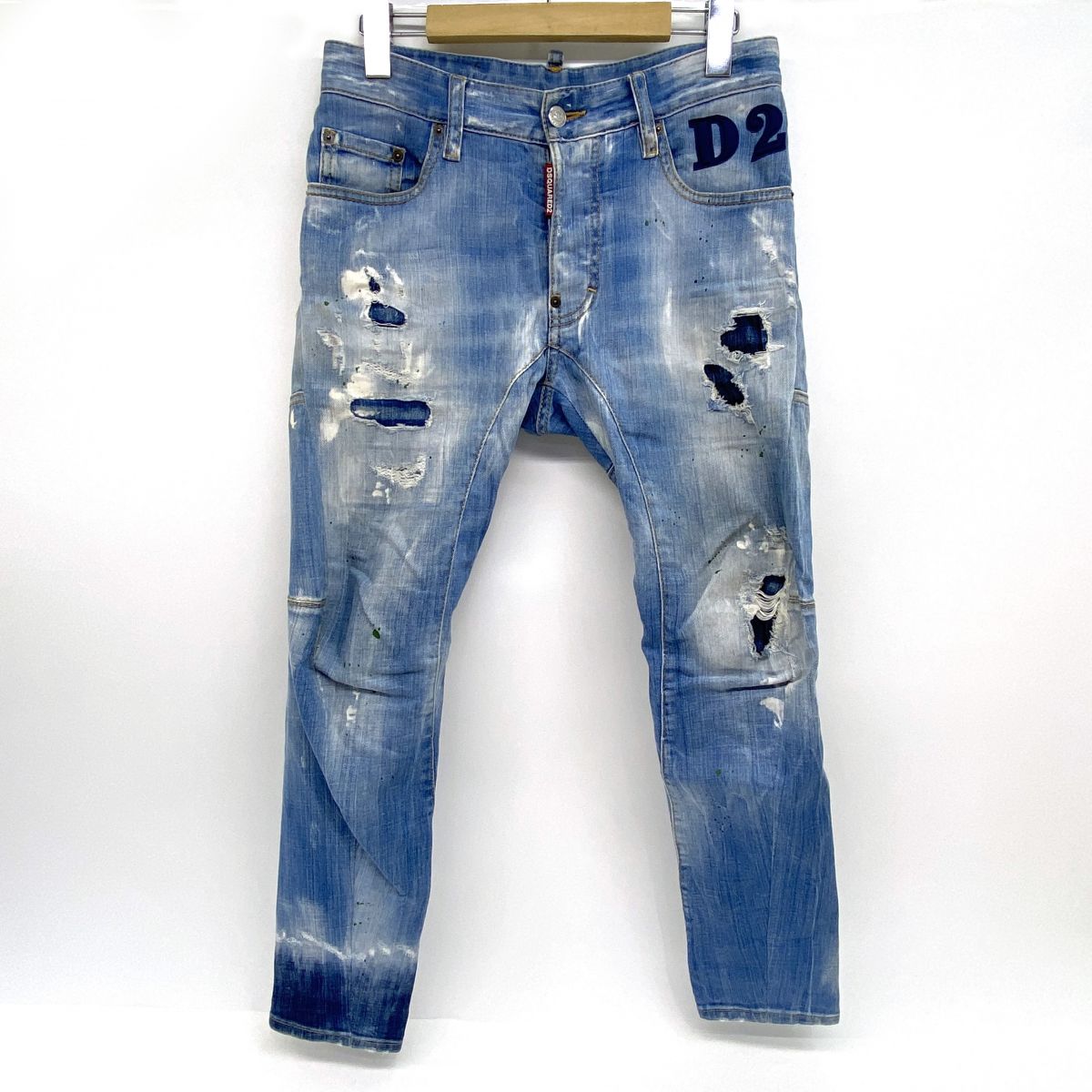 DSQUARED2 ディースクエアード Tidy Biker Jean タイディバイカージーンズ ボタンフライ S74LB0853 サイズ42 ※中古 22,275円