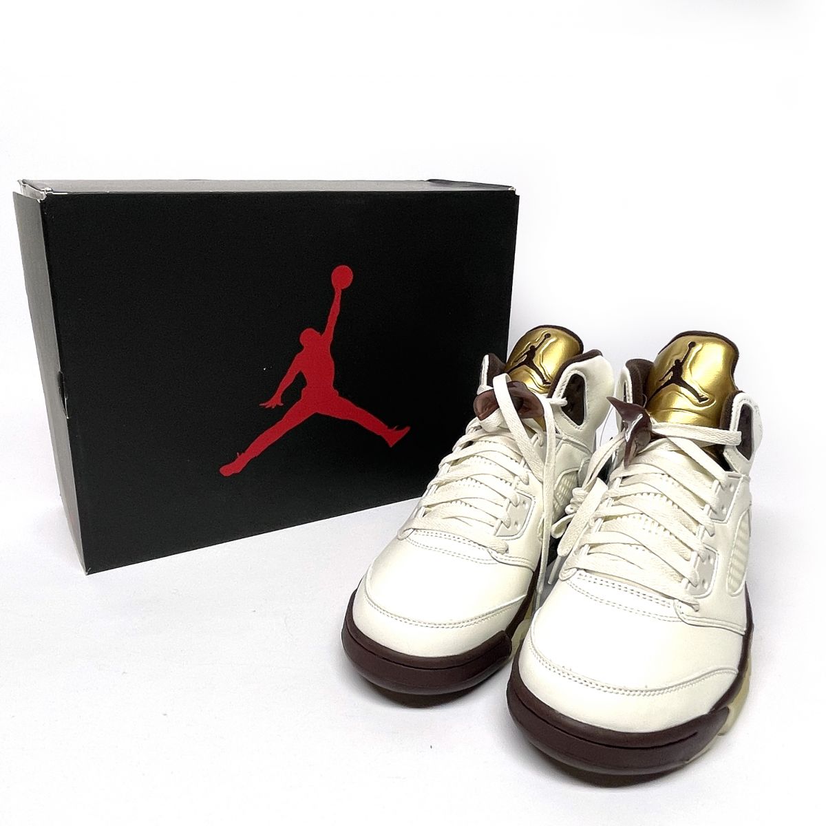 【新古品】 Nike ナイキ WMNS Air Jordan 5 Retro Golden Ticket 28.5糎 DD9336-200 スニーカー 箱有 【津山店】