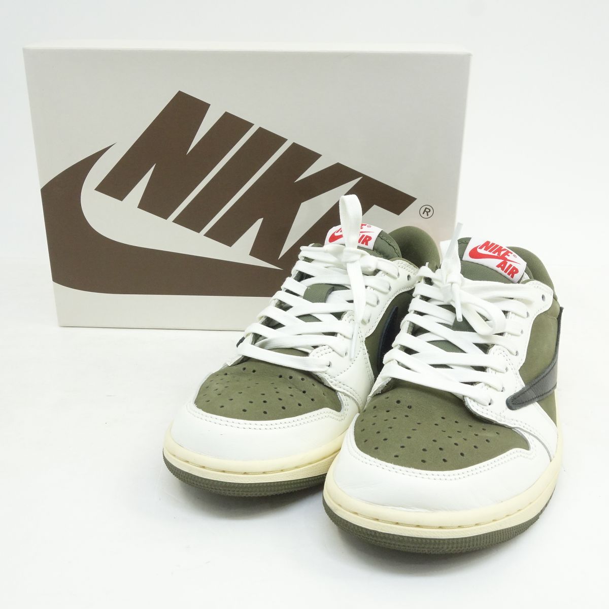 NIKE × Travis Scott ナイキ トラヴィススコット AIR JORDAN 1 LOW DM7866-200 US6.5 24.5珊 レディース 箱有 ※中古