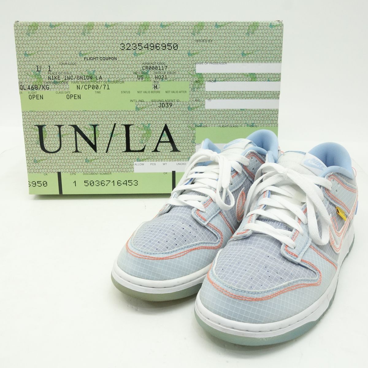 UNION × NIKE ユニオン ナイキ DUNK LOW ダンク ロー DJ9649-400 US9.5 27.5cm 箱有 ※中古