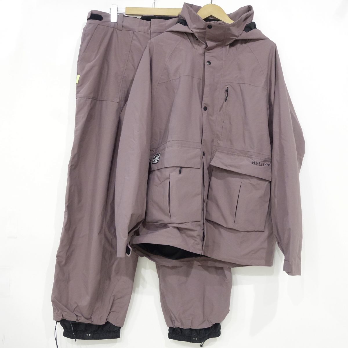HELLOW スノーウェア 上下セット パープル X-LARGE/04 ※中古|お宝ギターズ