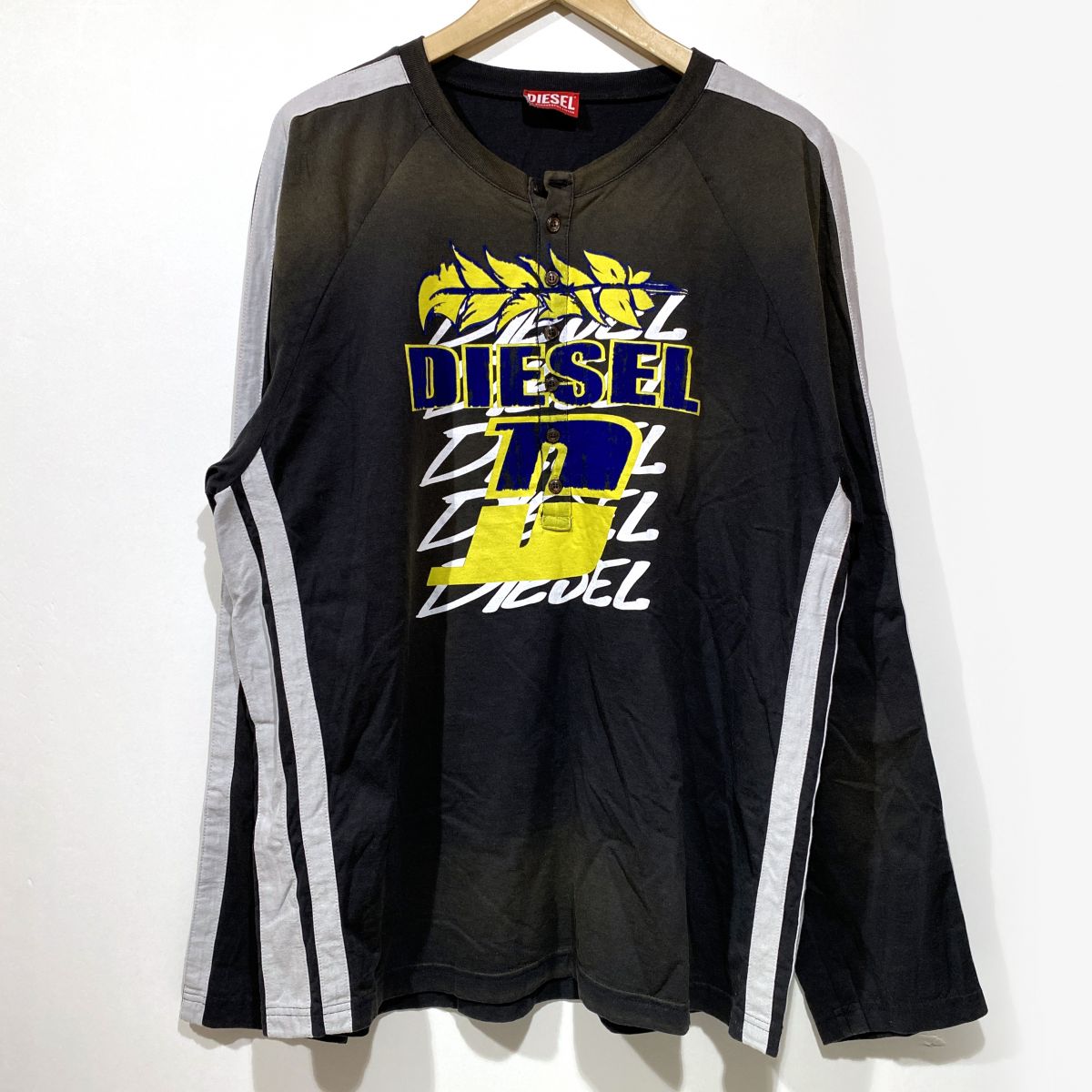 DIESEL ディーゼル プルオーバー カットソー T-Roxfino-Stripe XL大きさ A14851 長袖 メンズ ※中古 【津山店】