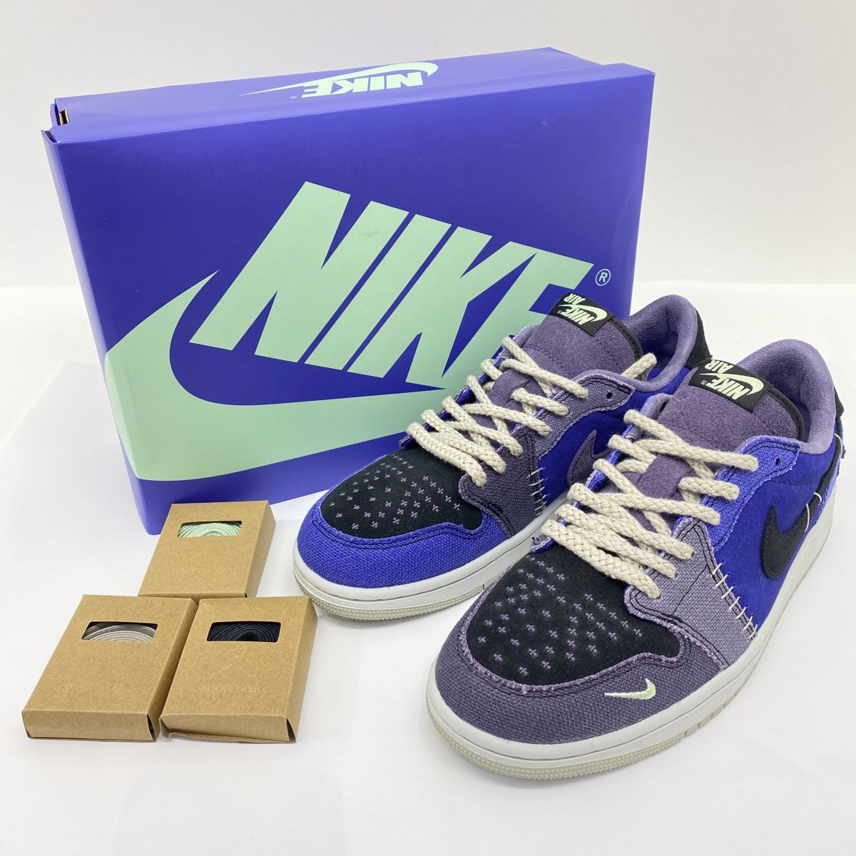 NIKE ナイキ AIR JORDAN 1 RETRO LOW OG×ZION WILLIAMSON 大気圏 ジョーダン 1 レトロ 置き目OG IH2309-500 US9 27糎 箱有 ※中古