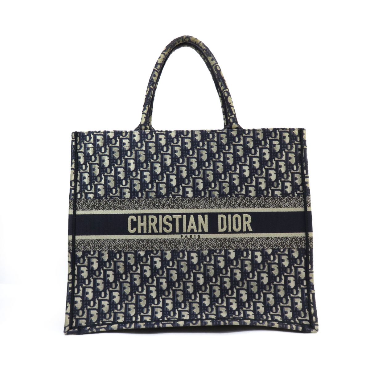 Christian Dior トートバッグ ラージサイズ ネイビー/ベージュ 171s-241011-001ab1.jpg