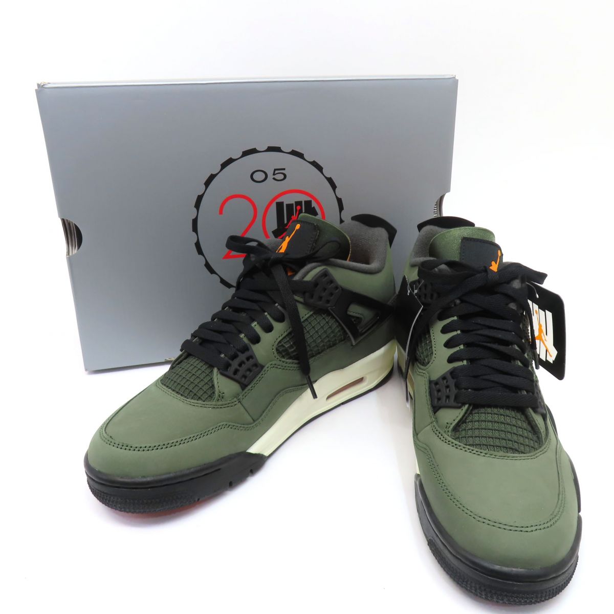 【未当て嵌める】NIKE ナイキ × UNDEFEATED アンディフィーテッド AIR JORDAN 4 RETRO エア湖 ジョーダン レトロ IB1519-200 US 27糎 箱有