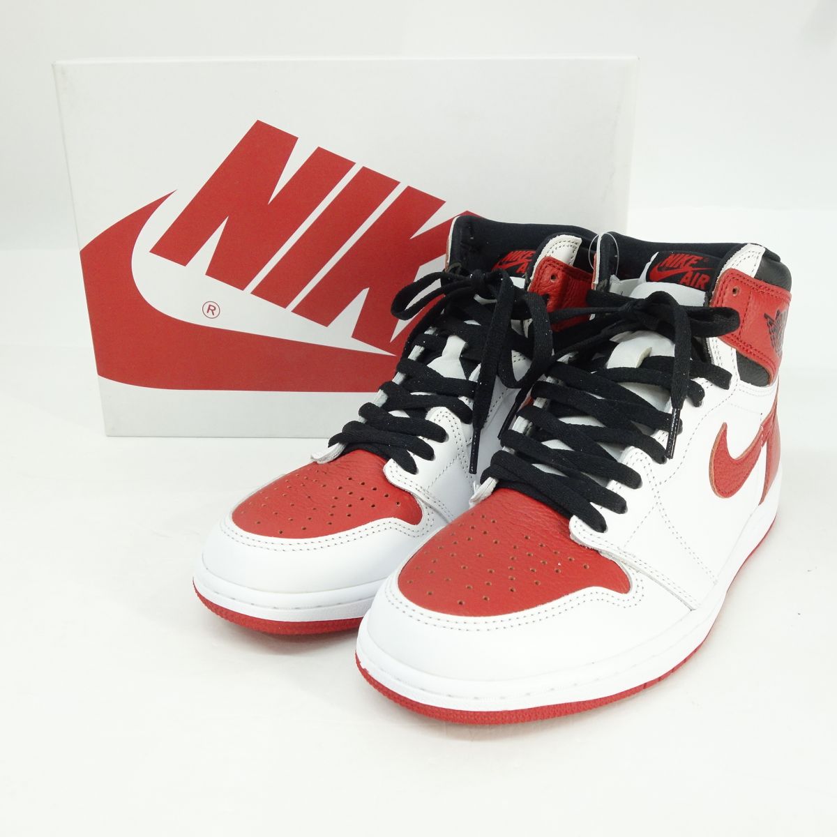 【未当て嵌める】NIKE AIR JORDAN 1 RETRO HIGH OG ナイキ エア湖 ジョーダン 1 レトロ 555088-161 US8.5 26.5糎 箱有
