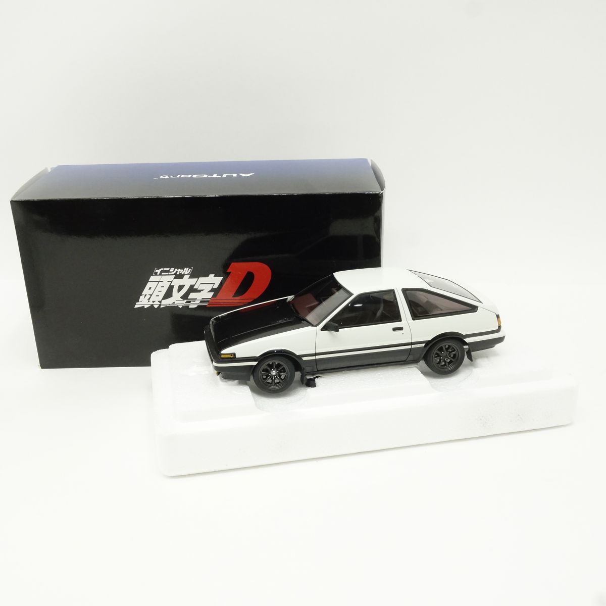 オート美術 1/18 トヨタ スプリンター トレノ (AE86) かしら文字D 事業計画D ファイナル変わり種 ミニカー ※中古/難有