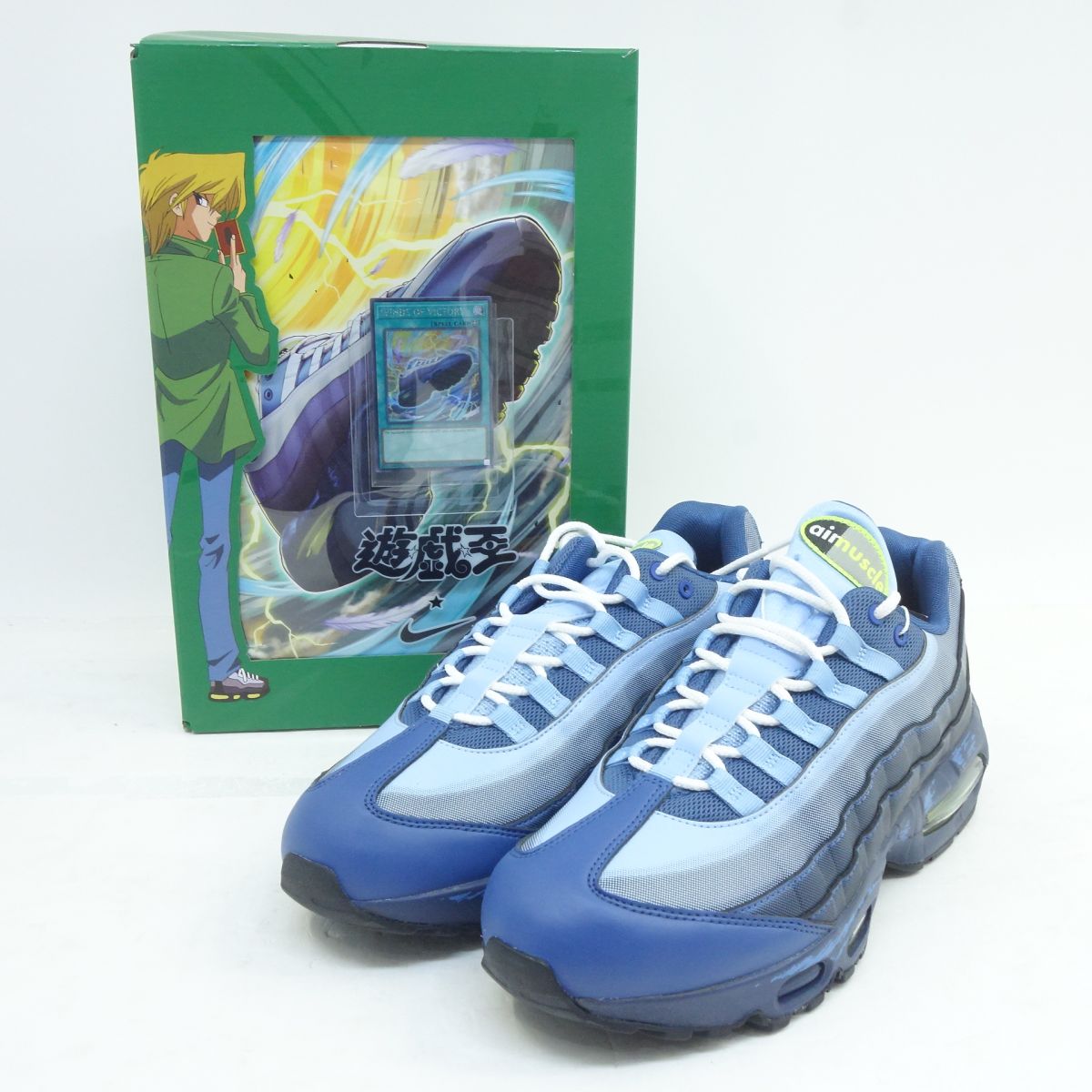 【未使用】NIKE×Yu-Gi-Oh! ナイキ 遊戯王 AIR MUSCLE 95 QS YGO エア マッスル 城之内克也 II7404-400 US10.5 28.5cm カード付 箱有画像