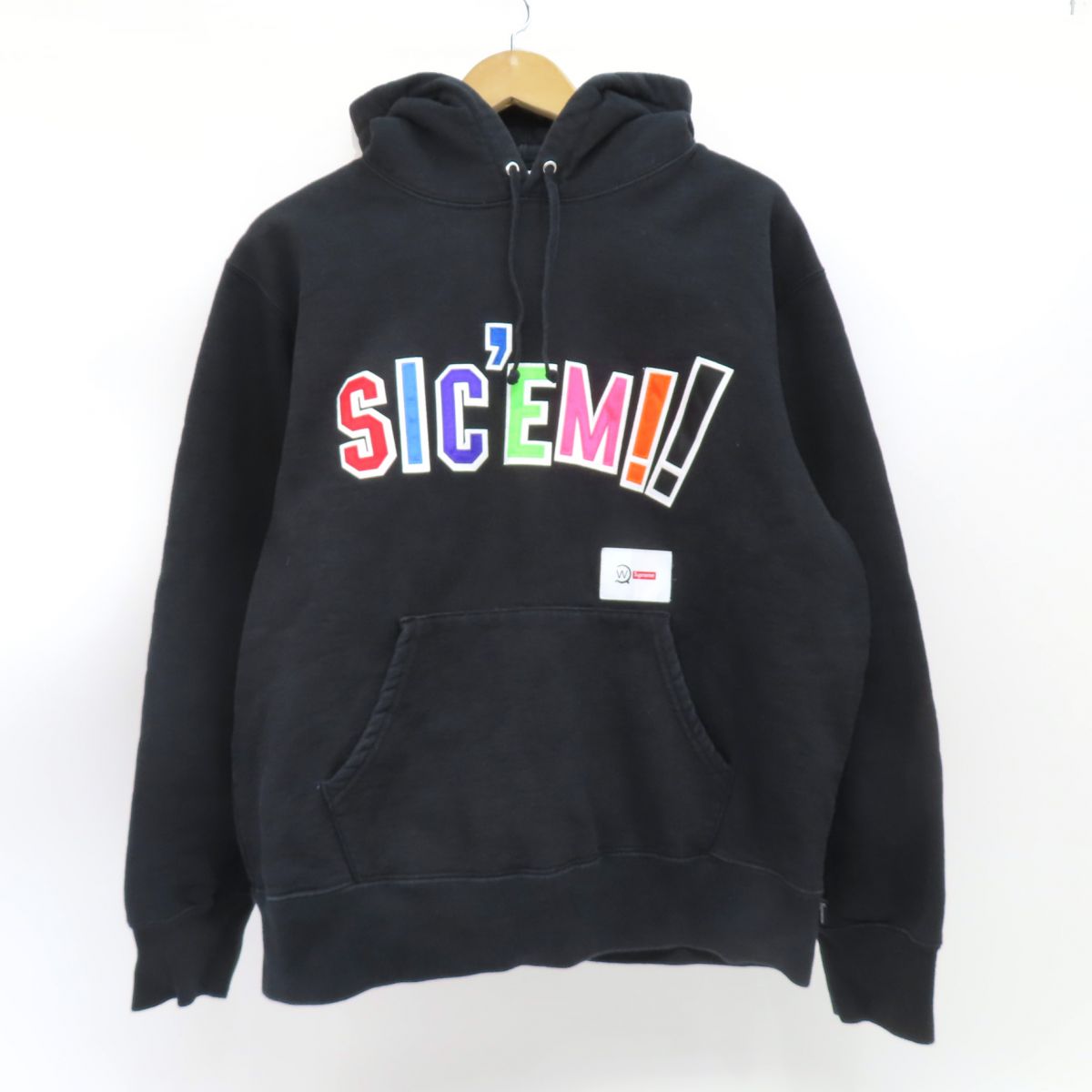 Supreme WTAPS シュプリーム ダブルタップス 21FW Sic'em! Hooded Sweatshirt パーカー WB798D5 Sサイズ ※中古