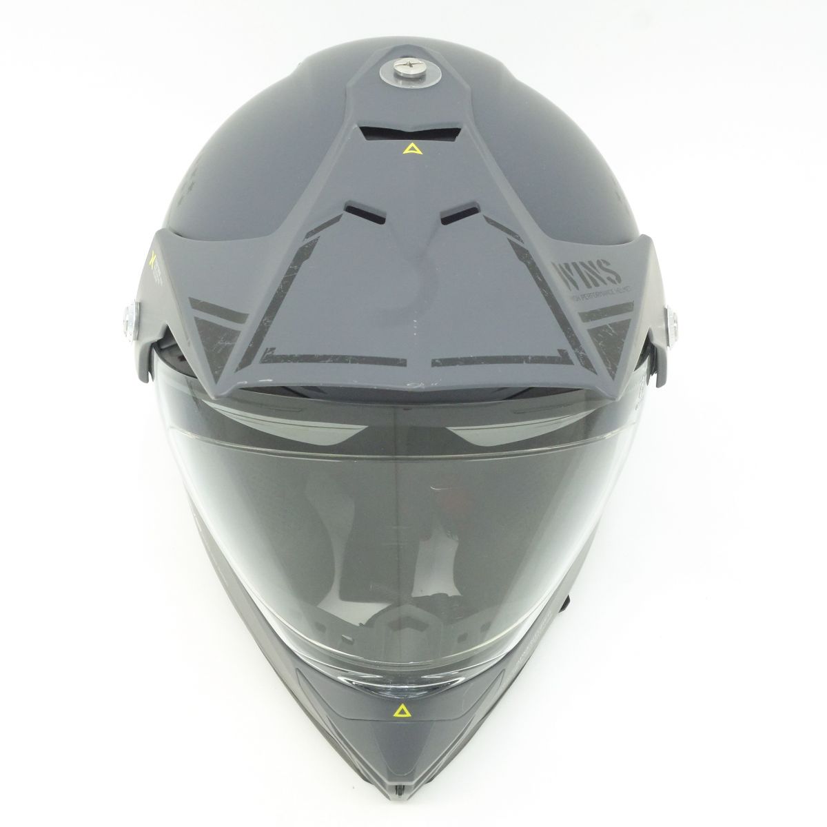 WINS ウィンズジャパン オフロードヘルメット X-ROAD COMBAT KNZ-320 Mサイズ グレー 2019年製　※中古