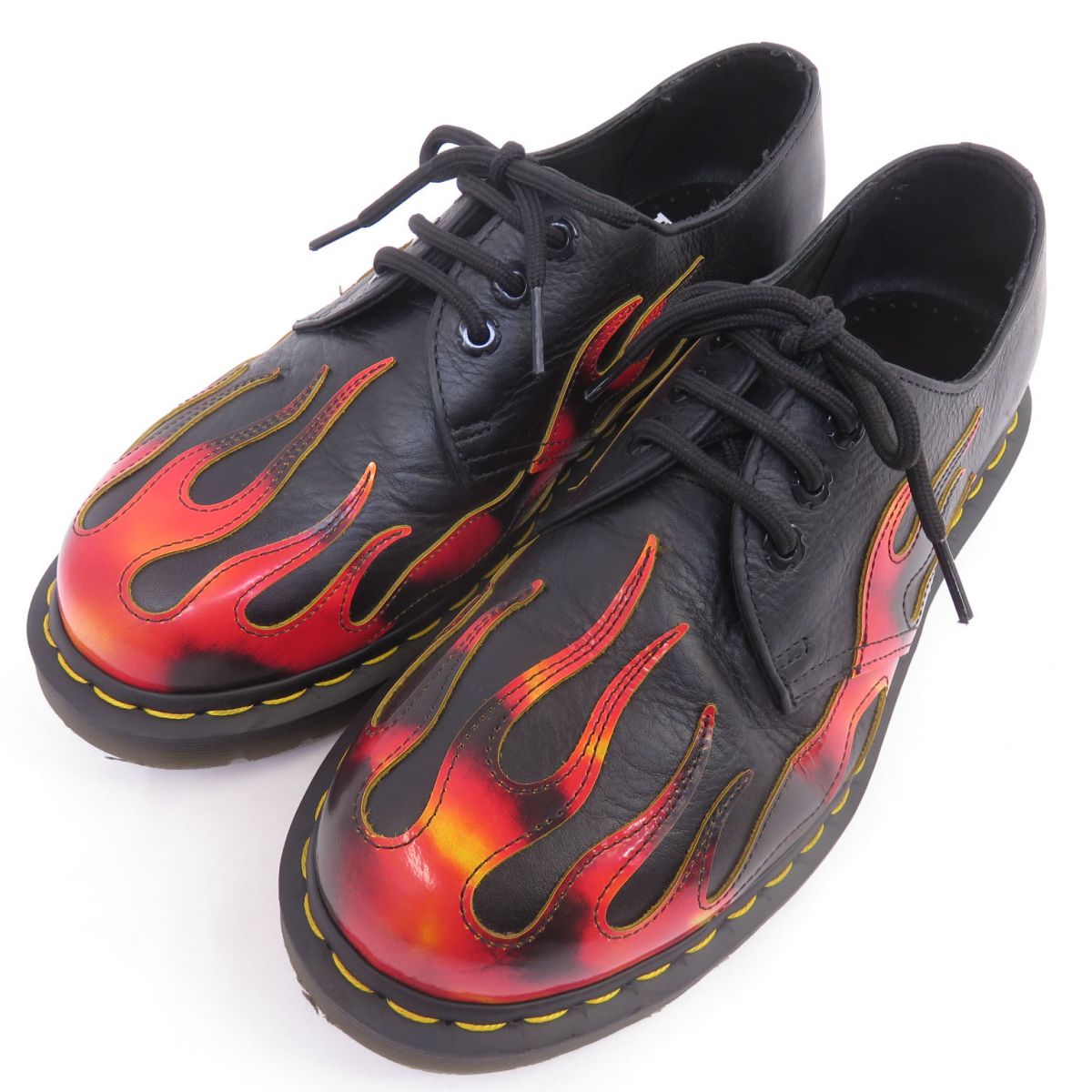 Dr.Martens ドクターマーチン FLAME フレーム 3ホール シューズ 1461 UK6 25.0cm 箱無 ※中古｜お宝ギターズ