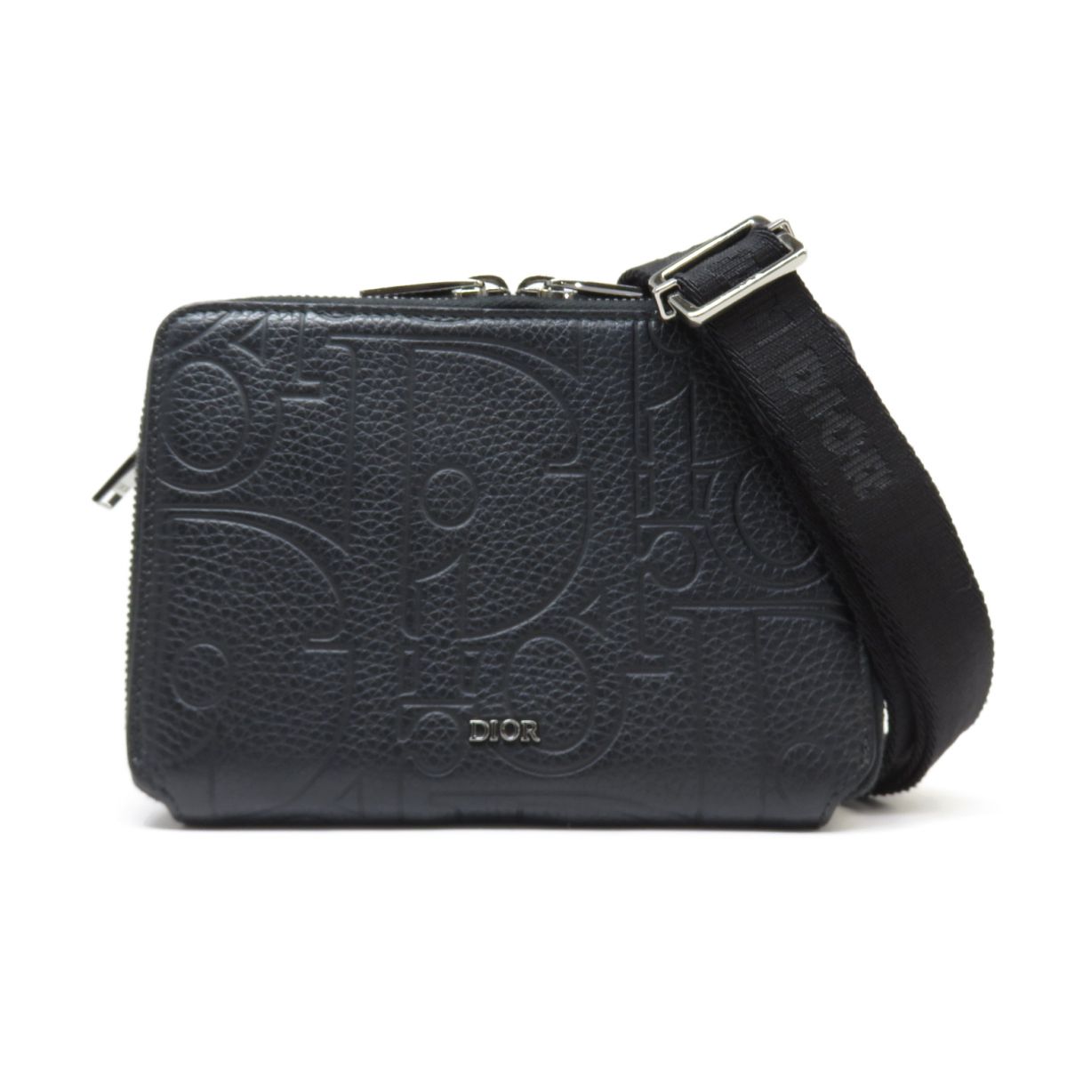 Dior ディオール ストラップ付き ジップーポーチ グラビティレザー 2ESBC119LLG_H00N ショルダーバッグ カメラバッグ｜お宝ギターズ