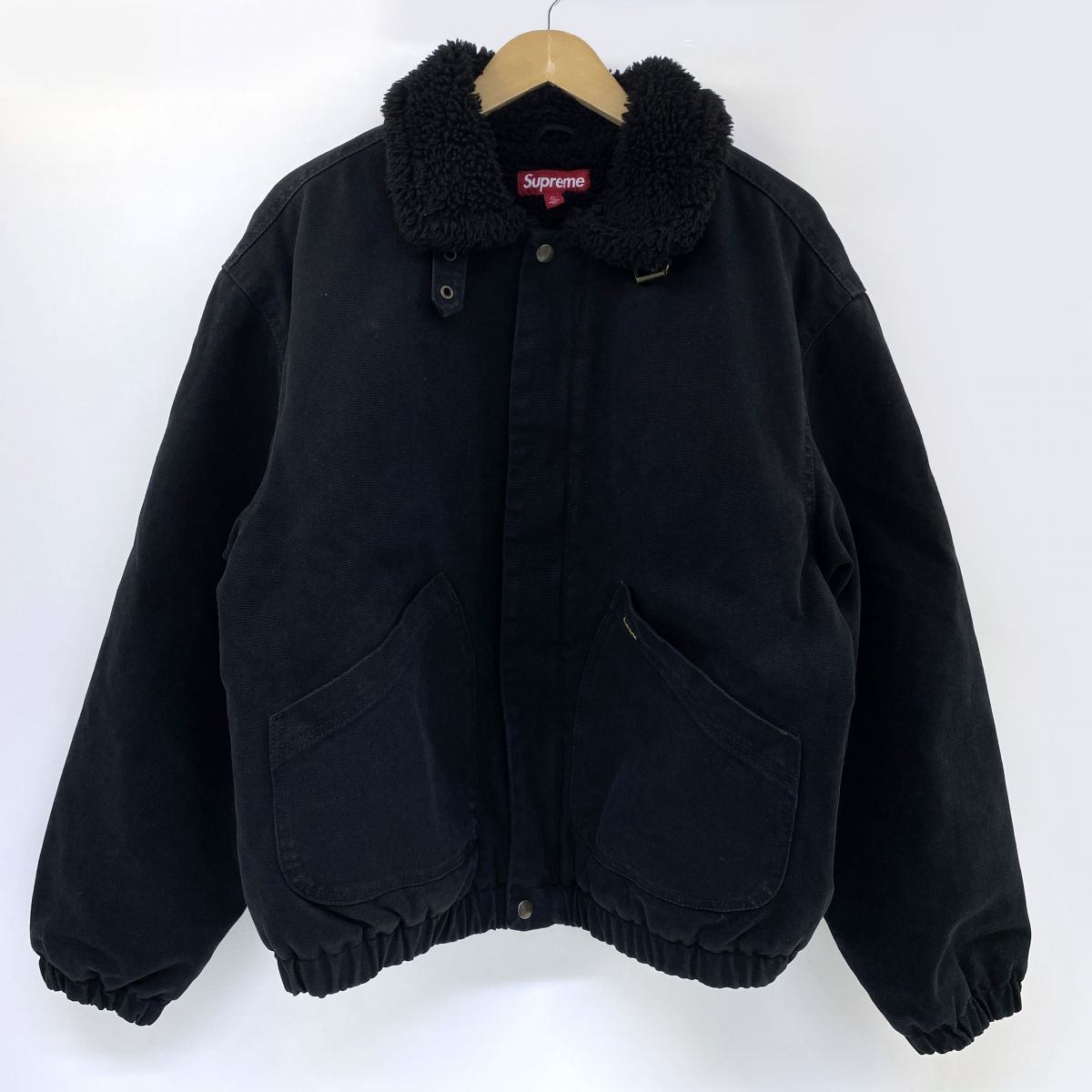 Supreme シュプリーム Faux Shearling Lined Bomber Jacket 如何様物 シアリング ラインド ボンバージャケット M大きさ ※中古