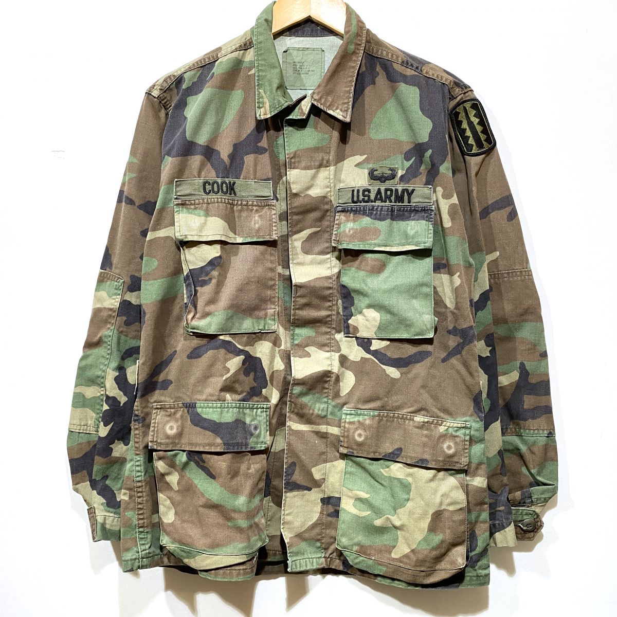 US ARMY ユーエス アーミー ウッドランドカモ ファティーグジャケット SMALL-REGULAR ※中古 【津山店】