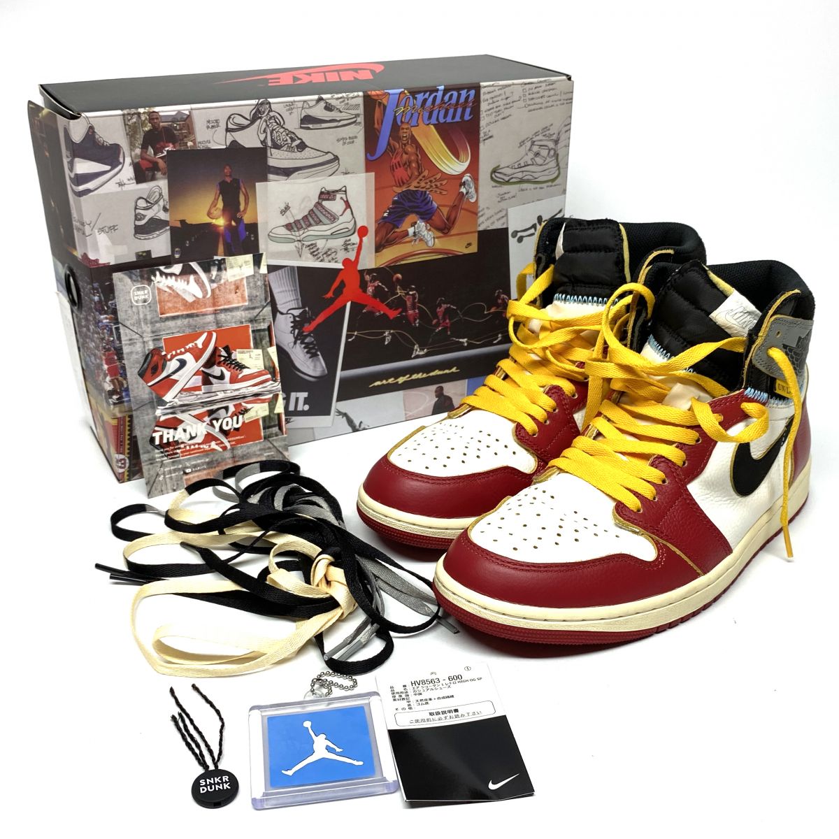UNION ユニオン × Nike ナイキ Air Jordan 1 Retro High OG HV8563-600 スニーカー 28.5cm メンズ 箱有 ※中古 【津山店】