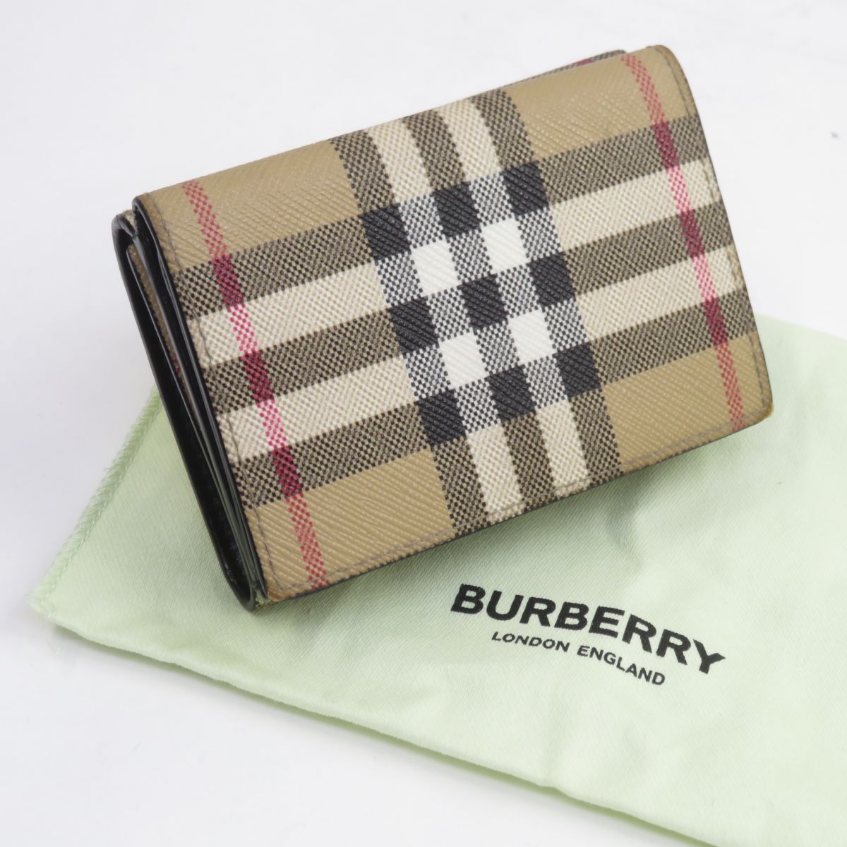 Burberry 緑　三つ折り財布 楽天市場】バーバリー 財布 ミニ財布 グリーン 緑 L字ファスナー