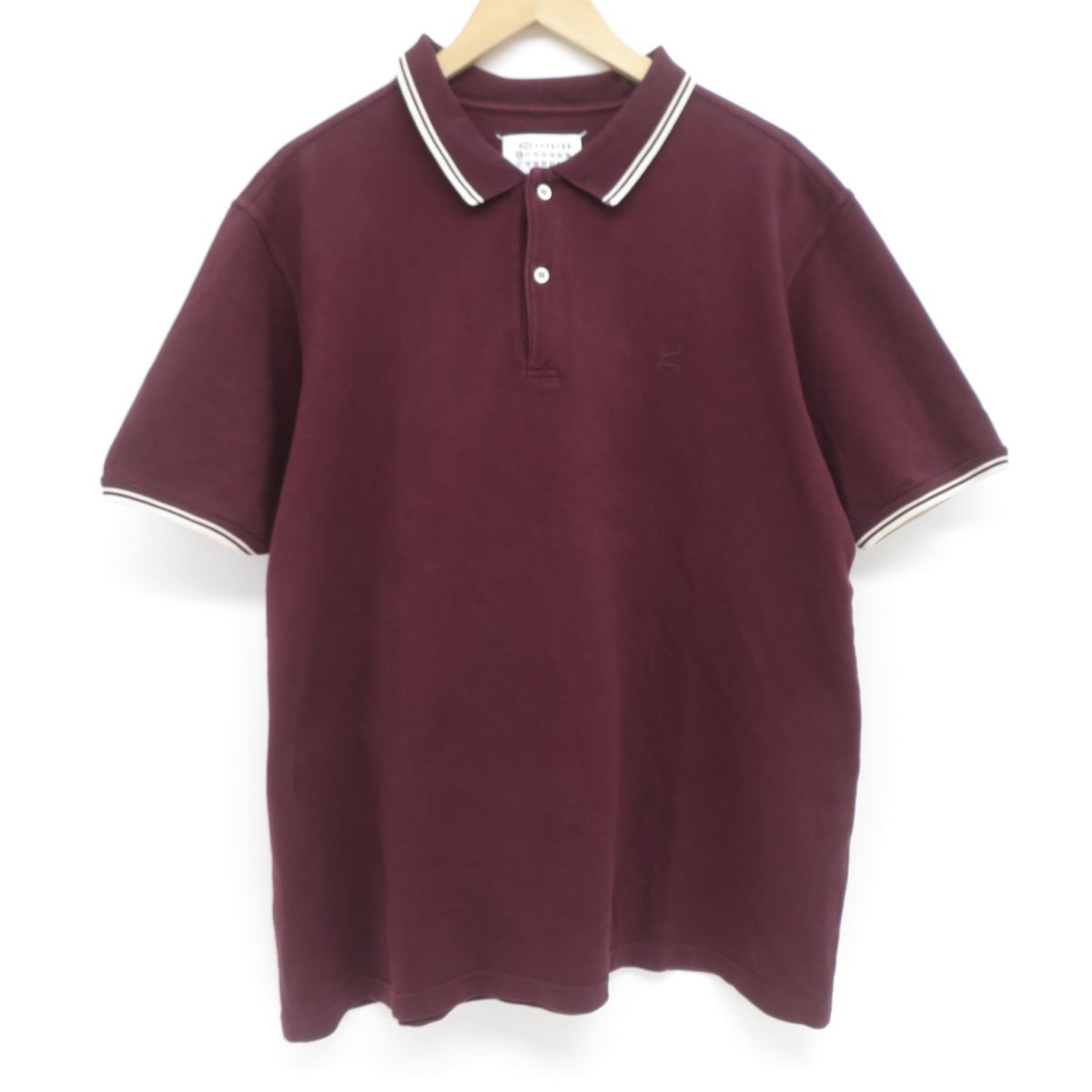 テテ着用マルジェラMargiela チェック ポロシャツ半袖 XS テテ着用マルジェラMargiela チェック ポロシャツ半袖 XS Maison