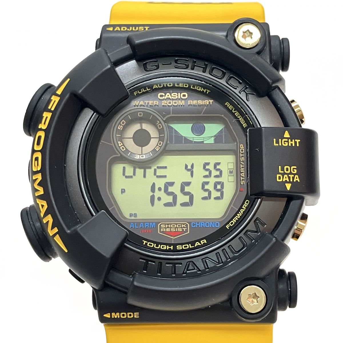 CASIO G-SHOCK アイサーチ・ジャパン コラボレーションモデル FROGMAN GW-8200K-9JR タフソーラー デジタル 腕時計 ※中古 【津山店】