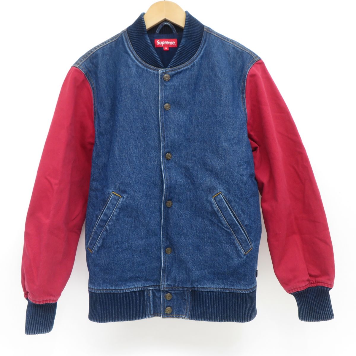 楽天市場】【並行輸入品】Supreme Washed Knockout Denim Varsity