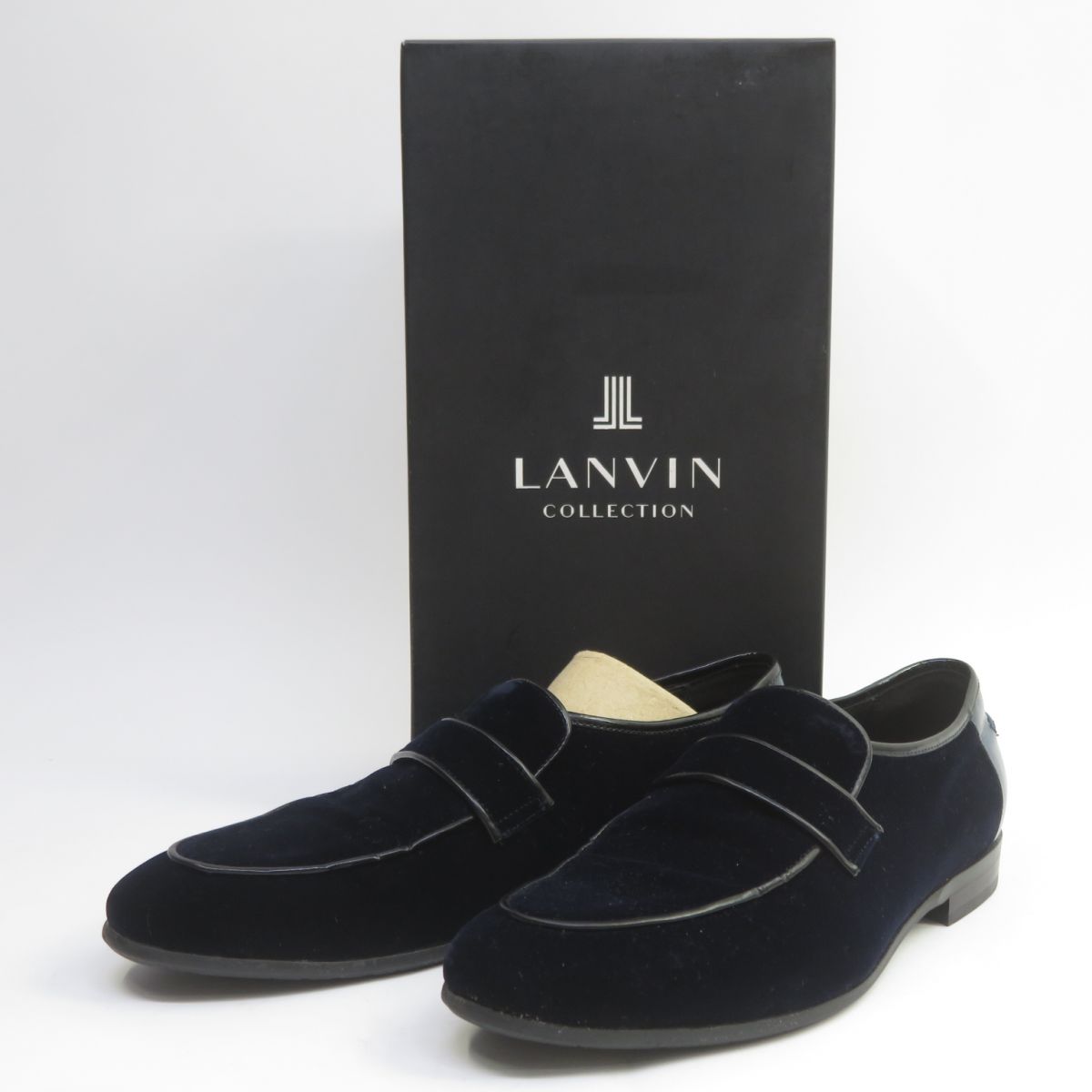 ※3月23日まで　LANVIN ネイビー ベロアローファー 楽天市場】ランバン LANVIN メンズ 靴 ブーツ レザーシューズ